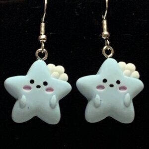 Star Earring, Nature Earring, Star Jewelry, Baby Announcement, Gender Reveal